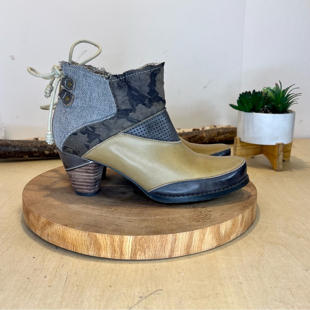 Corkys Elite | Rags Leather and Textile Heeled Boot Size 7